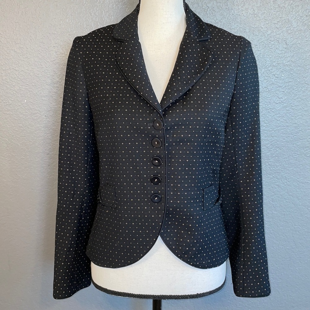 Rebecca Taylor Wool/Silk Blend Black Blazer